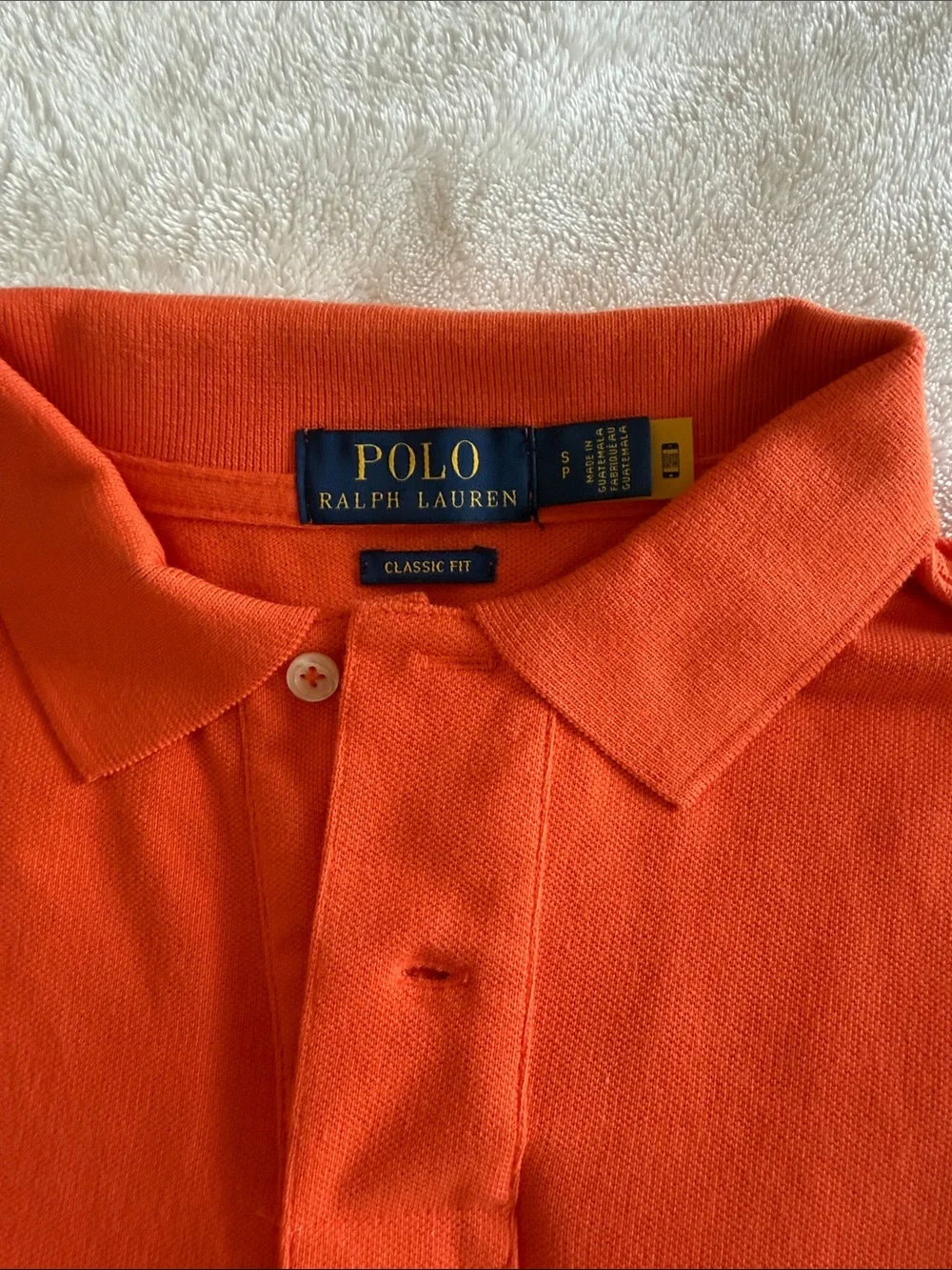 Polo by Ralph Lauren Orange Short-Sleeve Polo with Navy Pony